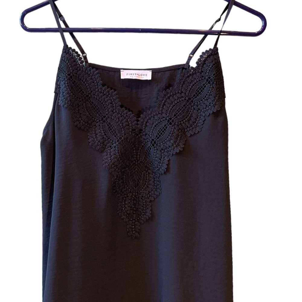 First Love Black Camisole